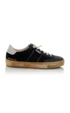 Golden Goose Velvet Upper Suede Hf Tongue Leather Heel In Grey