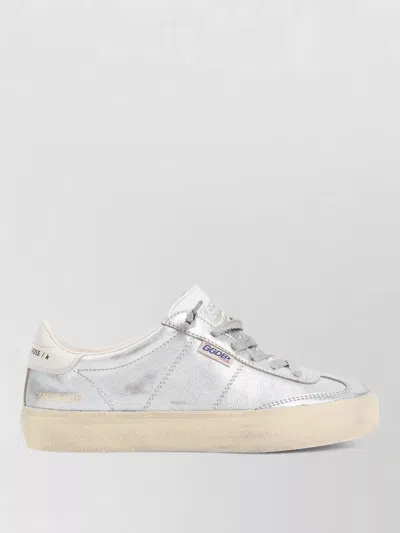 Golden Goose Deluxe Brand Soul Star Metallic Lace-up Sneakers In Silver