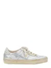 Golden Goose Soulstar Metallic Low Top Sneakers With Logo Patch On The Tongue And Logo Lettering On Side And Heel