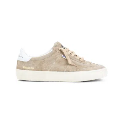 Golden Goose Soul Star Leather-trimmed Suede Sneakers In Neutral