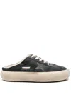 Golden Goose Space Sabot Nylon Upper Leather Star In Black