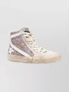 Golden Goose Sparkling Low Top Sneakers With Star Patch In Multi