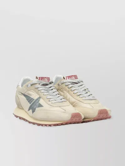 Golden Goose "speed" Sneakers With Perforated Sides In Neutral