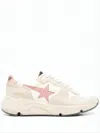 Golden Goose Sporty Nappa Leather And Suede Sneakers With Signature Star In Neutral