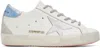 Golden Goose Low-top Casual Shoes With Logo Pattern In Lilac/silver