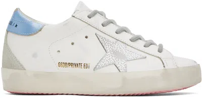 GOLDEN GOOSE SSENSE EXCLUSIVE WHITE SUPER-STAR CLASSIC SNEAKERS