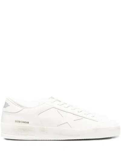 Golden Goose Star-appliqué Sneakers In White