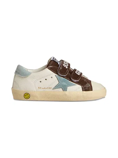 Golden Goose Babies' Star-appliqué Strap Sneakers In Neutral