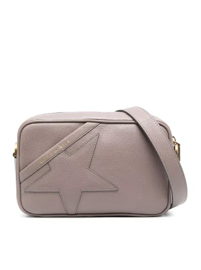 Golden Goose Star Bag Goat Leather Lux Body And Star In Ash