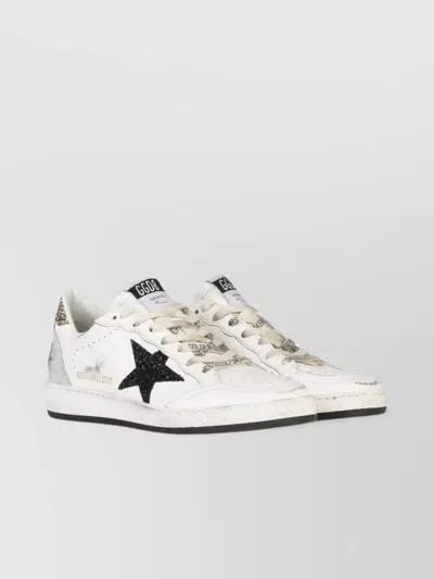 Golden Goose 'star Ball' Leather Sneakers In White