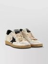 Golden Goose Women's Ball Star Sneakers In White Nappa Leather With Black Leather Star And Heel Tab