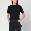 Golden Goose Black Logo-embroidered Short-sleeved T-shirt In Black