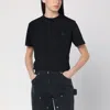Golden Goose Black Logo-embroidered Short-sleeved T-shirt In Black