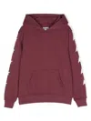 Golden Goose Star/ Boy's Hoodie  Sweatshirt/ Big Multistar Printed In Windsor Wine