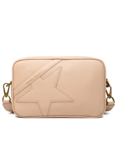 Golden Goose 'star' Leather Shoulder Bag In Beige