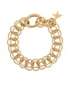 Golden Goose Chain Link Star Charm Bracelet In Gold