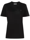 Golden Goose Cotton T-shirt With Iconic Frontal Star In Black