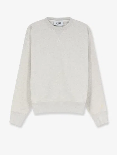 Golden Goose Star Cotton Sweatshirt In White