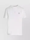 Golden Goose White And Silver Cotton Logo T-shirt