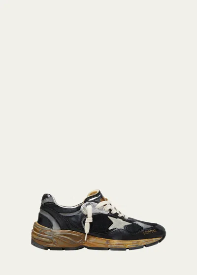 Golden Goose Running Dad Net Low-top Sneakers In Black