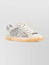 Golden Goose Star Design Suede And Glitter Sneakers In Multi