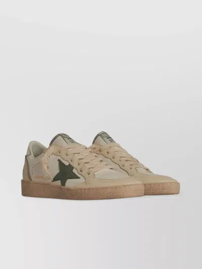 Golden Goose 'star Detail' Leather Sneakers With Contrast Heel Tab In White