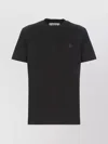 Golden Goose Black Logo-embroidered Short-sleeved T-shirt In Black