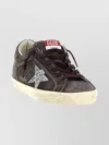 Golden Goose Star Detail Sneakers Featuring Contrast Stitching In Brown