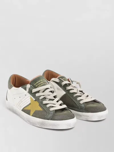 Golden Goose Star Detail Suede Leather Sneakers Lightweight In Multi