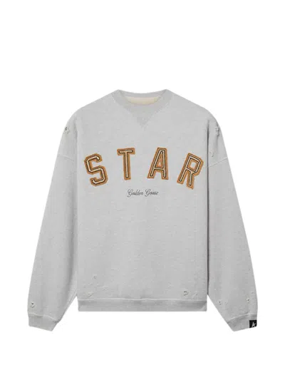Golden Goose Star-detail Sweatshirt In Gray