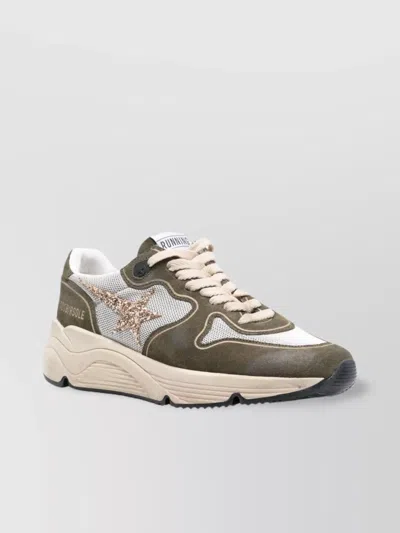 Golden Goose Star Embellished Chunky Sole Sneakers In Green