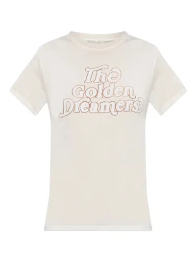 GOLDEN GOOSE STAR-EMBELLISHED PRINTED T-SHIRT