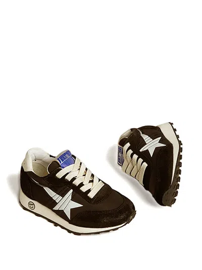 Golden Goose Kids' Star-embellishment Sneakers In Brown