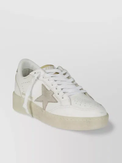 Golden Goose Star Emblem Perforated Heel Tab Sneakers In White