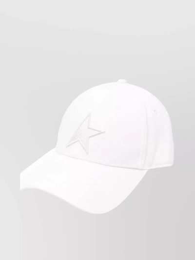 Golden Goose Star Embroidered Baseball Cap In White