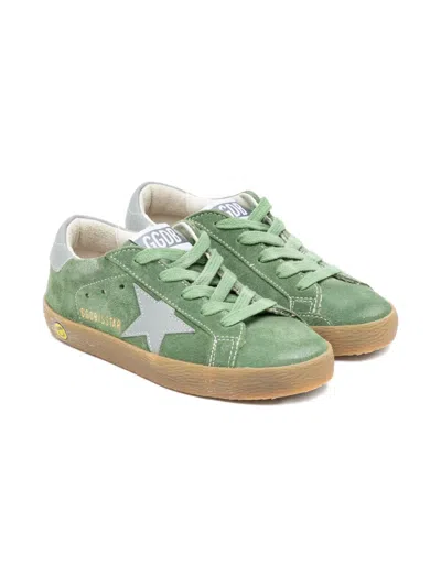 GOLDEN GOOSE STAR-EMBROIDERED SUEDE TRAINERS