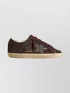Golden Goose Star Glitter Sneakers Contrast Sole In Brown