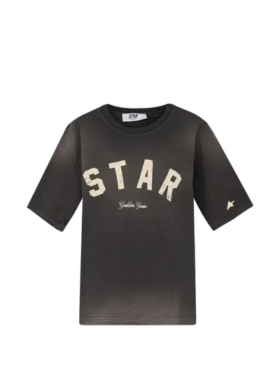 Golden Goose Star-graphic T-shirt In Animal Print