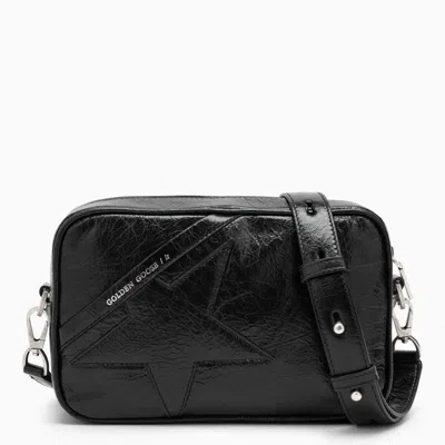 Golden Goose Star Bag Wrinkled Lamb Leather Body And Star In Black