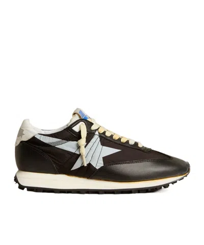 GOLDEN GOOSE GOLDEN GOOSE DELUXE BRAND STAR PATCH PANELLED SNEAKERS