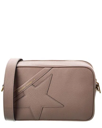 Golden Goose Star Leather Shoulder Bag In Grey