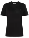 Golden Goose Star Logo Print T-shirt In Cotton In Black