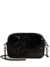 Golden Goose Star Mini Leather Crossbody Bag In Black