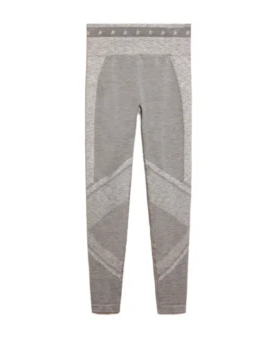 Golden Goose Star-motif Leggings In Gray