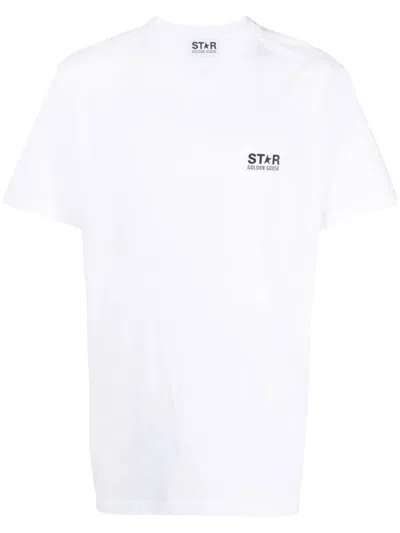 Golden Goose Star M`s Regular T-shirt Clothing In White