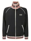 Golden Goose Star Zip-front Raglan Track Jacket In Dark Blue/ Papyrus