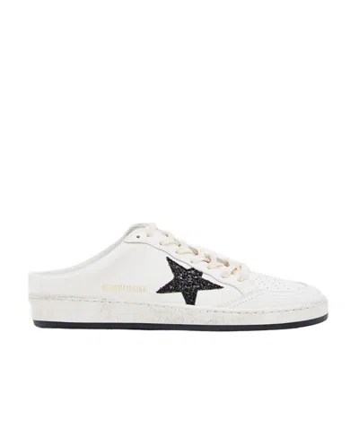 Golden Goose Star-patch Lace-up Sneakers In White