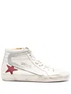Golden Goose Star-patch Lace-up Sneakers In White