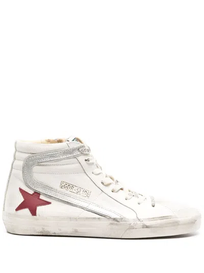 Golden Goose Star-patch Lace-up Sneakers In White