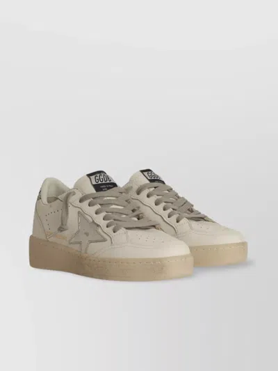 Golden Goose 'star Patch' Leather Sneakers In Gold